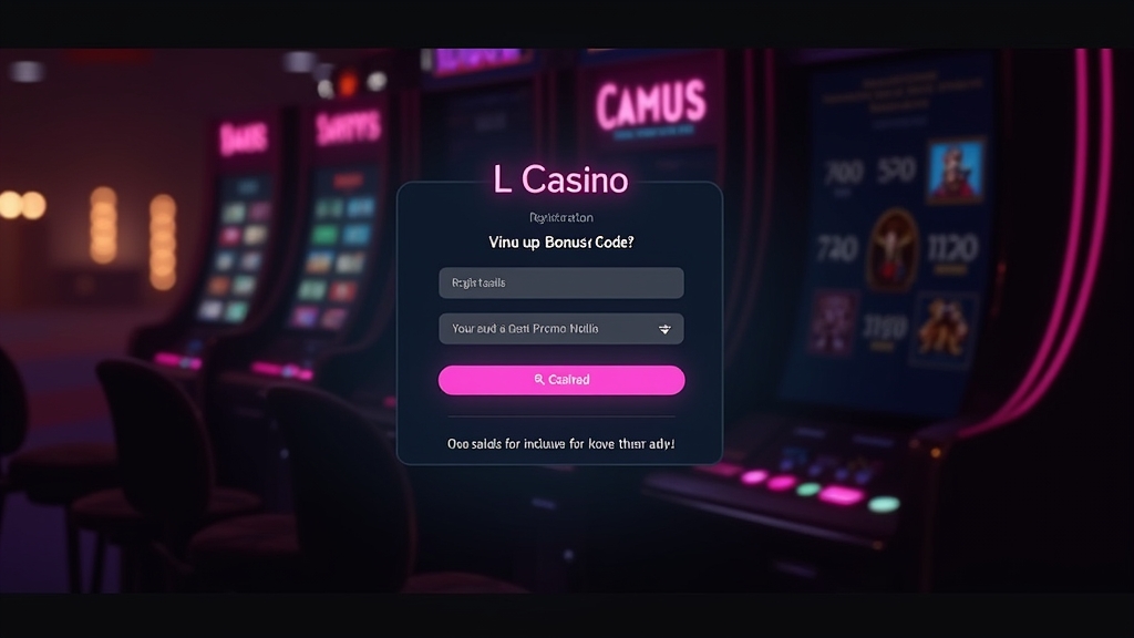 Cadastro de cassino com campo para inserir código bônus do Mega Joker Slot